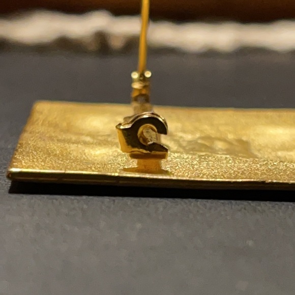 Jonette Jewelry JJ Lion Head Modernist Pin BROOCH Gold Tone GORGEOUS Piece 🦁 - Picture 8 of 16